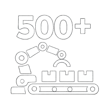 500+